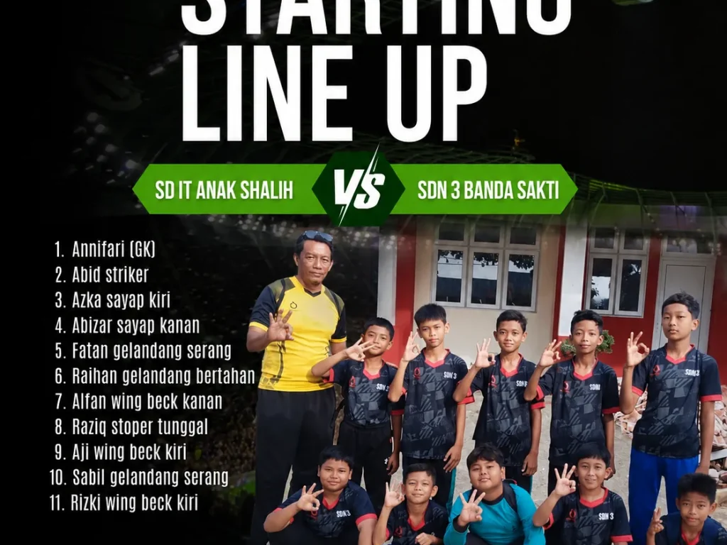 SDN 3 Banda Sakti Turunkan Tim Inti Hadapi SD IT Anak Shalih di GSI 2026