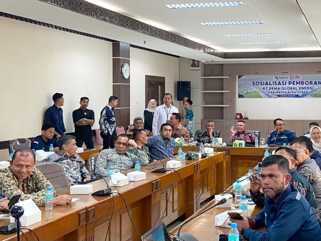 BPMA – PGE Sosialisasi Rencana Pemboran Eksplorasi Migas di Aceh Utara