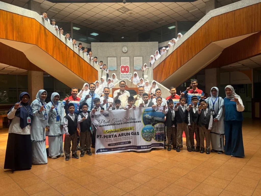 Berkontribusi untuk Dunia Pendidikan, Perta Arun Gas Terima Siswa SD IT Muhammadiyah 6