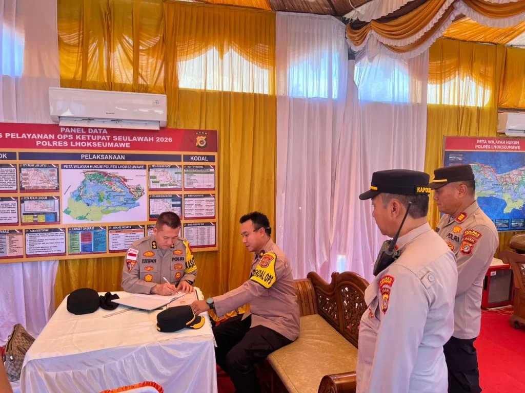 Pastikan Mudik Lebaran Aman, Tim Roops Polda Aceh Supervisi Pos Pelayanan Operasi Ketupat di Lhokseumawe