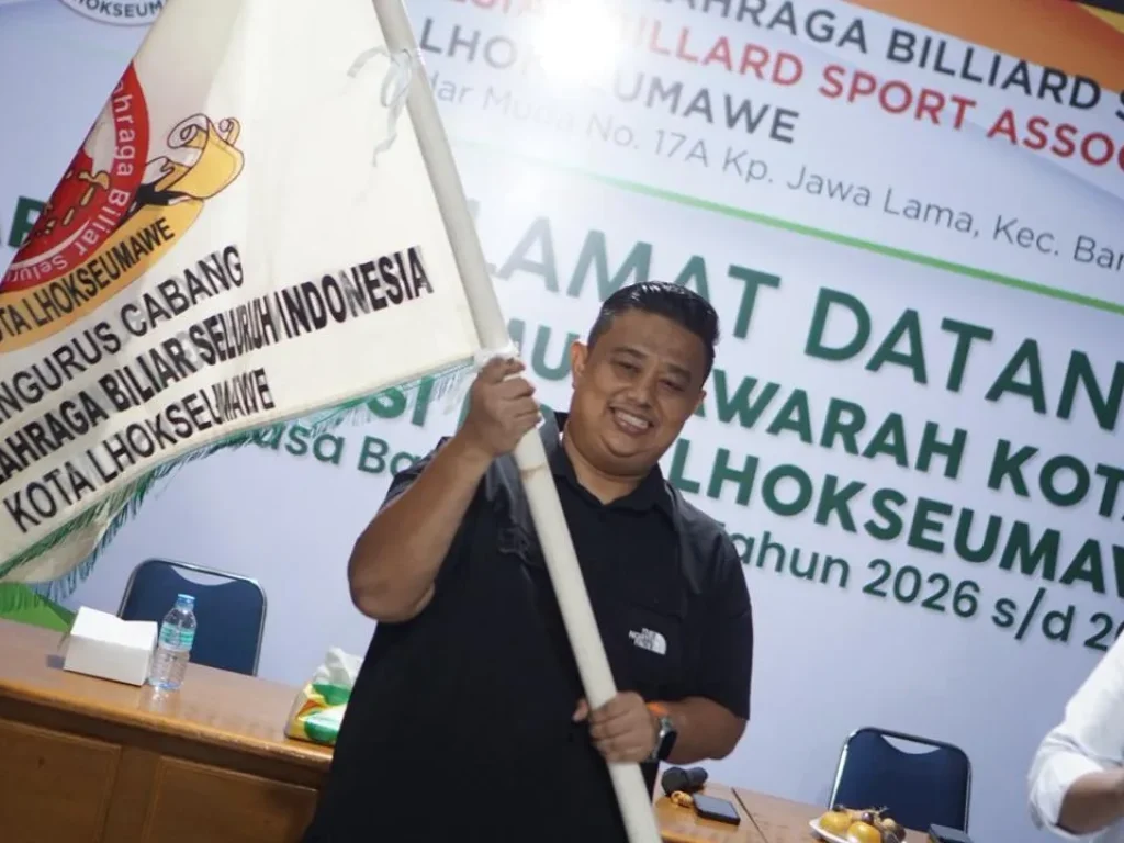 Rivani Rizky terpilih secara aklamasi sebagai Ketua Umum POBSI Kota Lhokseumawe periode 2026–2030.