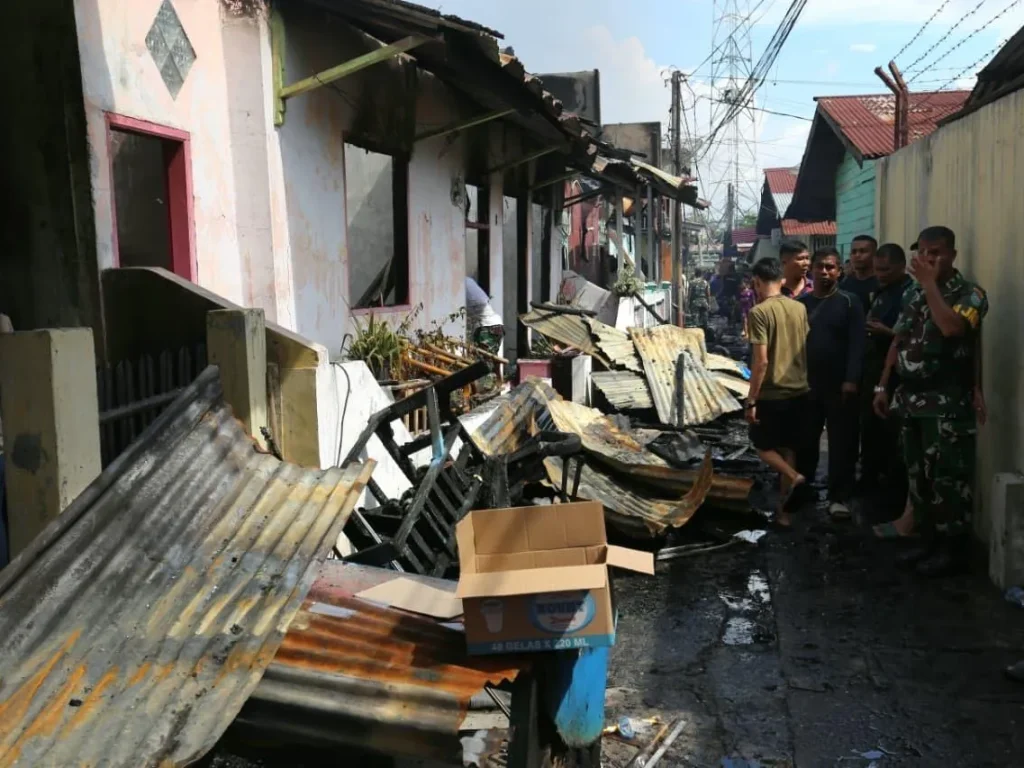 Kebakaran Komplek Pardede Lhokseumawe: Puluhan Rumah Terbakar, Sekitar 200 Warga Terdampak