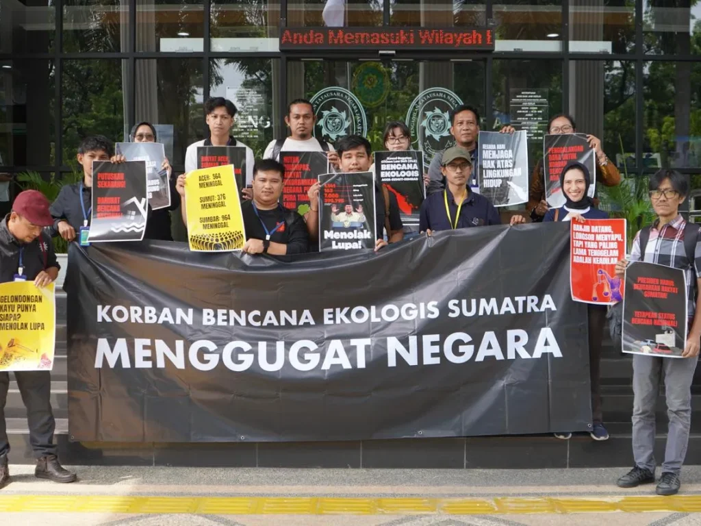 Korban Bencana Ekologis Sumatera Gugat Pemerintah ke PTUN Jakarta
