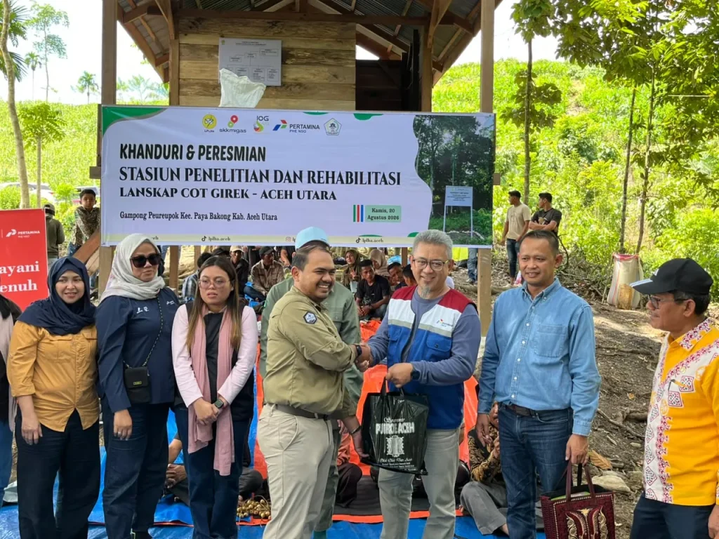 Pemkab Aceh Utara, PHE NSO dan LPLHa Tanam Pohon di Stasiun KEHATI Cot Girek