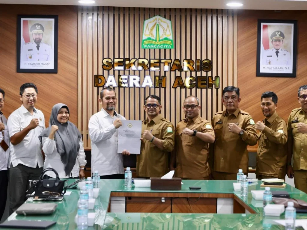 Plt Sekretaris Daerah (Sekda) Aceh, Taufik, ST, M.Si., mengikuti entry meeting bersama Badan Pemeriksa Keuangan (BPK) RI