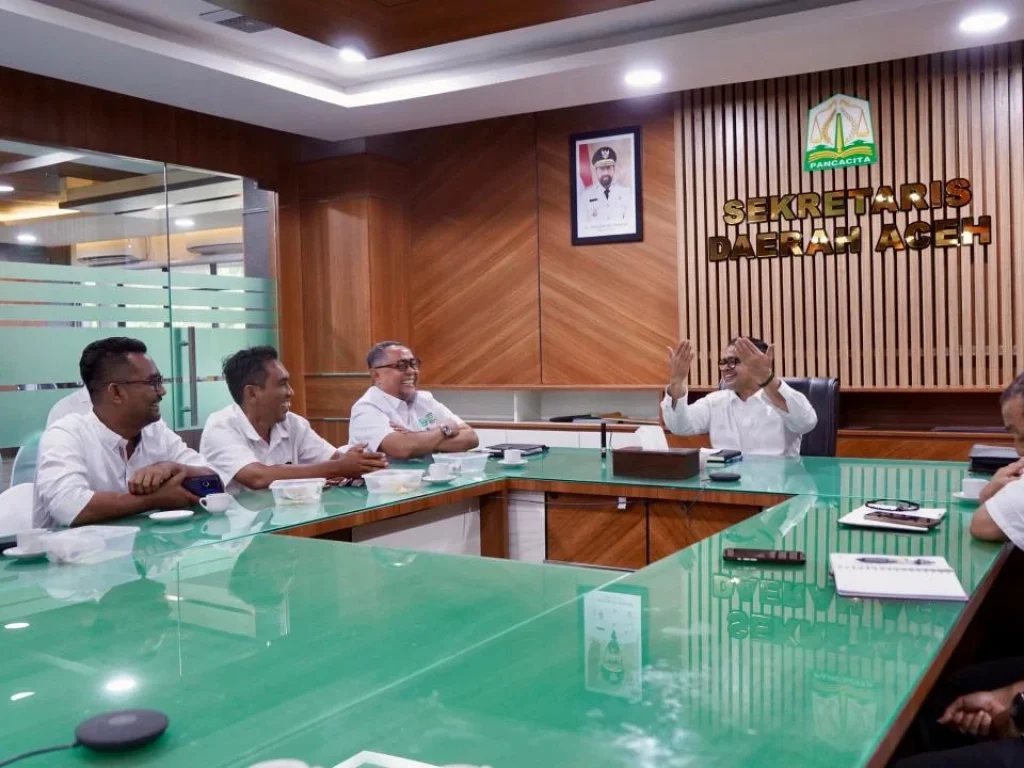 Plt Sekda Aceh Terima Audiensi Forum Pimred Multimedia Indonesia-Aceh