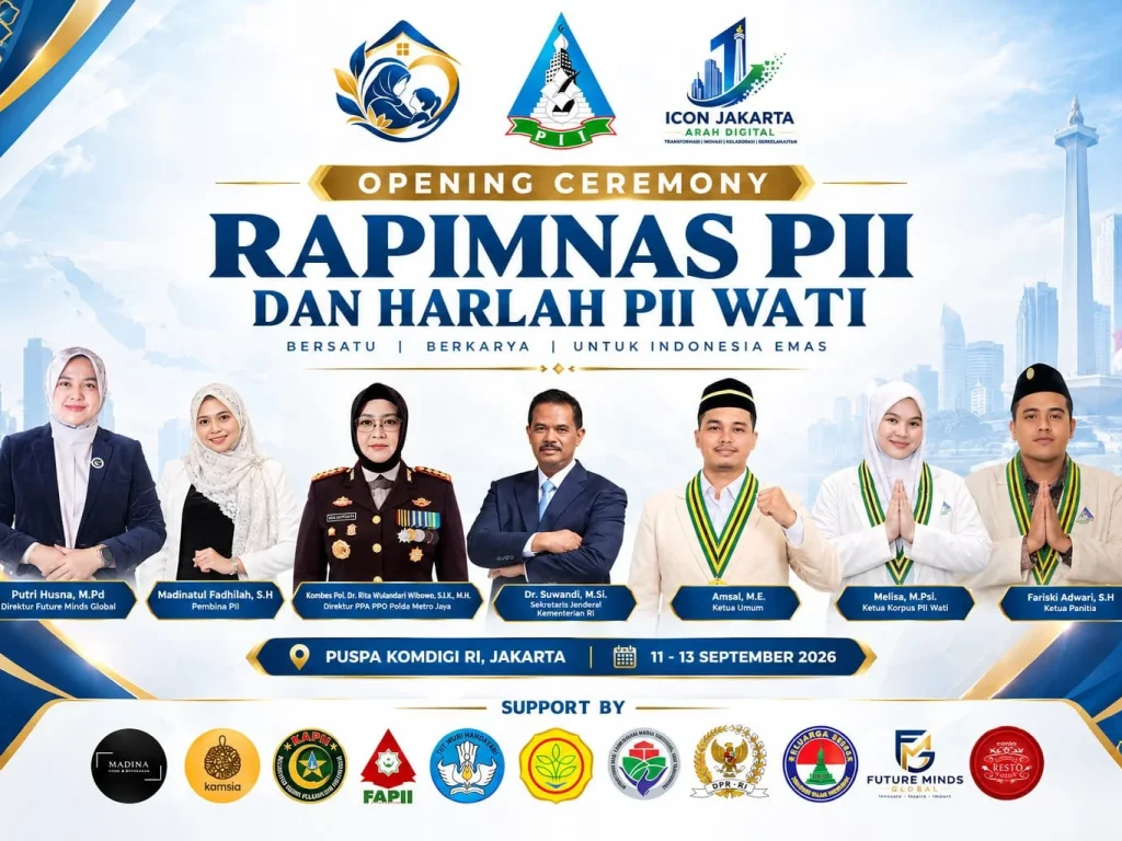 Rapimnas PII 2026 dan Harlah PII Wati ke-62 Resmi Dibuka di Jakarta