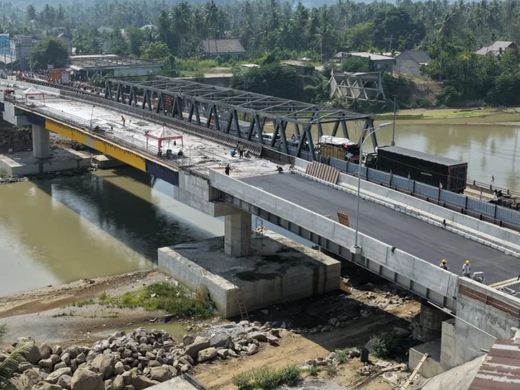 Kementerian PU Perkuat Jembatan Kr Tingkeum untuk Mudahkan Konektivitas dan Lindungi Dari Daya Rusak Sungai